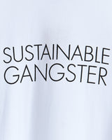 White Cotton T-Shirt / Sustainable Gangster
